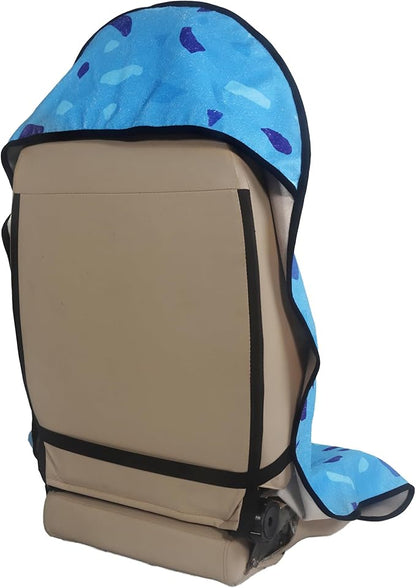 Car Seat Cover Protector Front Seats,for Gym Workout,Running,Swimming,Beach and Hiking,Waterproof Sweat Towel Bucket Seat Covers for Cars SUV Trucks (Blue Marbling, 2Pcs)