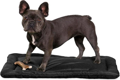 K9 Ballistics Tough Ripstop Dog Crate Pad - Durable & Machine Washable with Non-Skid Bottom and 120-Day Warranty, Fits 24" Wire Crates - X-Small, Obsidian Black