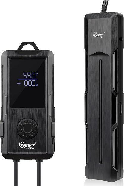 hygger Aquarium Heater 500W/800W/1000W,Fish Tank Heater with Danger Warning Automatically Stops Heating System and Digital LED Controller,for Freshwater or Saltwater 60-135 Gallon Tank