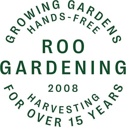 Roo Gardening Apron with Pockets & Harvesting, Picking Pouch - Adjustable, Water-resistant, Washable Canvas Cotton