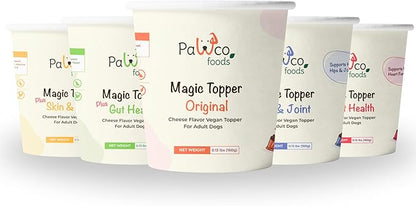 PawCo Magic Topper Gut Health - Dog Topper for Digestion with Postbiotics, Grain-Free Meal Enhancer for Digestive Support, 160g