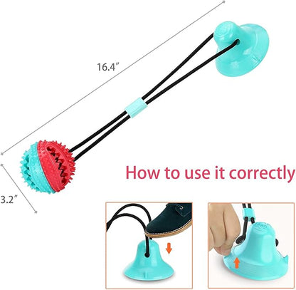 Blue Puppy Chew Toy Set – Teething Rope, Treat Dispensing Ball & Puzzle Toy for Small Dogs