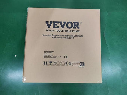 VEVOR 0.56Inch 48sq.ft 12 Tiles Gym Flooring for Home Gym, Rubber Top with High Density EVA Foam,25 x 25In Gym Floor Exercise Equipment Mats, Interlocking Gym Mats, Puzzle Workout Mats, Black & Grey