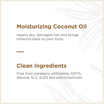 Soapbox Coconut Oil Shampoo, Harsh Sulfate Free, Paraben Free, Silicone Free, Color Safe, and Vegan Hair Shampoo (33.8 Ounces)