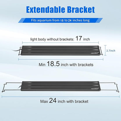 AQUANEAT LED Aquarium Light Full Spectrum for 18 Inch to 24 Inch Fish Tank Light Fresh Water