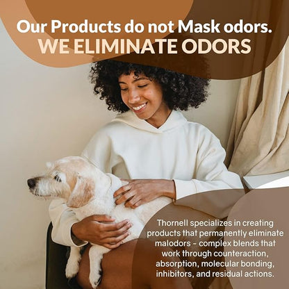 Thornell Dog Odor-Off Pet Odor Eliminator Soaker Bottle – 16 oz Ready to Use Dog Carpet Cleaner Soaker – Dog Urine Carpet Cleaner for Home, Glandular Secretions, Feces Odors on Carpet, Cages, & More