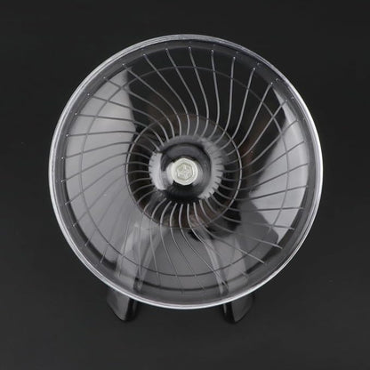 Hamster Wheel Silent Hamster Exercise Wheel Running Spinner Hamster Flying Saucer for Hamsters Gerbils Mice and Other Small Pets (Black)