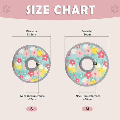 LOS ANDES Cat Recovery Collar - Adjustable Protective Collar Alternative, Prevents Licking Wounds, Lightweight for Kitten & Puppy