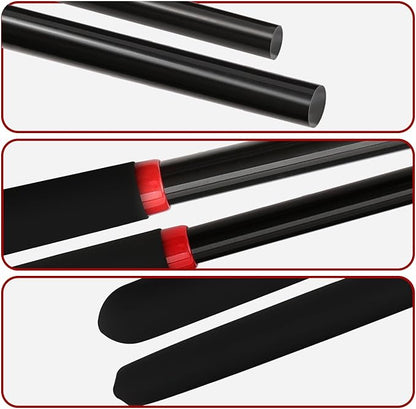 18-inch Horse Riding Crop 2-Piece Set, Black