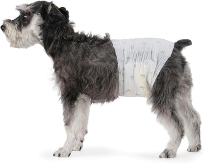 Amazon Basics Male Dog Diapers, 50 Count, Medium, Ultra Absorbent Disposable Wrap with Secure Fit, Leakproof and Comfortable