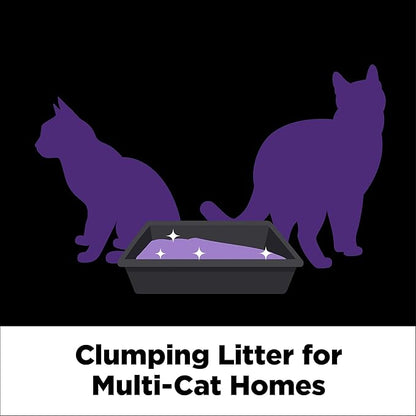 ARM & HAMMER Clump & Seal SLIDE Platinum Multi-Cat Clumping Litter, Easy Clean, Superior Odor Control, 37 Lbs