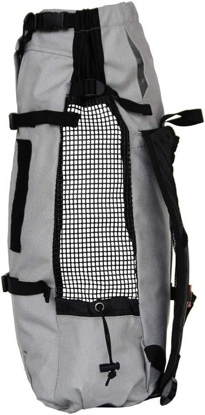 K9 Sport Sack Air 2 - Medium, Light Grey - Ideal for Dogs with 17-19” Back Length - Durable, Breathable Backpack-Style Carrier - Perfect for Walks, Short Hikes & Public Transportation