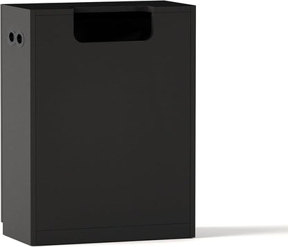 LANDEN Aquarium Wooden Stand and Cabinet for up to 16 Gal Tank, Fish Reptile Sea Salt WaterTank Stand, Nano Foam Leveling Mat Included, W23.6xD11.8xH31.5 in, Wooden Matte Black Painted(Stand Only)