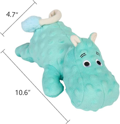 DODODOLA Hippo Squeaky Dog Toy – Crinkle Plush Chew Toy for Small, Medium & Large Dogs