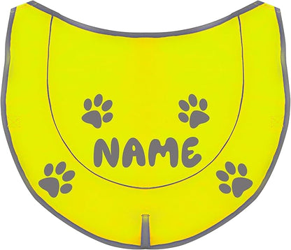 Custom Reflective Dog Vest High Visibility Reflective Jacket for Dogs Hunting Safety Gear with Elastic Strap & Clasp, Comfortable, Perfect for Day and Night Walks!