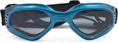 LECONPET Small Dog Sunglasses Waterproof Windproof UV Protection Pet Sunglasses Dog Goggles for Doggy Puppy Cat (Blue)