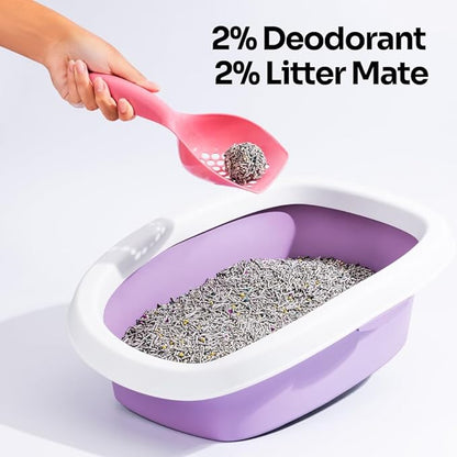 5 in 1 Mixed Cat Litter – Clumping, Flushable, Ultra Absorbent & Fast Drying | 100% Natural, Dust-Free, Low Tracking | with Activated Carbon for Superior Odor Control (5.5 lbs × 2 Bags)