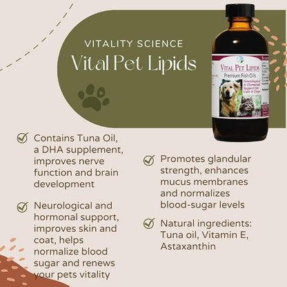 Vital Pet Lipids for Cats & Dogs 8 oz.