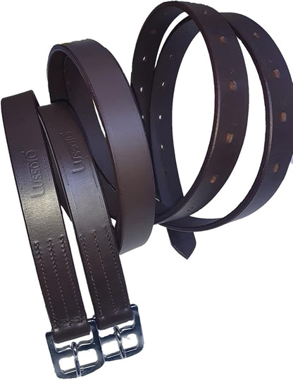 Stirrup Leathers for Horse Genuine Leather English Riding Stirrup Leathers