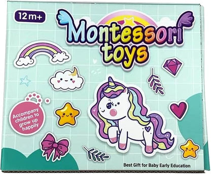 3 in1 Baby Toys 12 to 18 Months - Busy Board Sensory Toys, Tissue Box Toy, Pull String Teether, Learning Toy for Babies, Infant Gifts for 12 18 Months Old