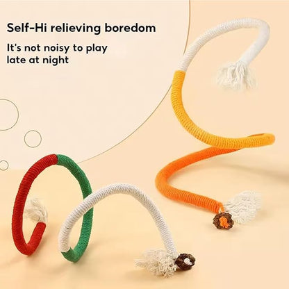 Celery Pets Cat Chew Rope,Catnip-Infused Organic Cotton Chew Rope Toys for Cats, Soft & Safe Dental Chew Toys for Indoor Cats, Self-Play and Teeth Cleaning (6PCS)