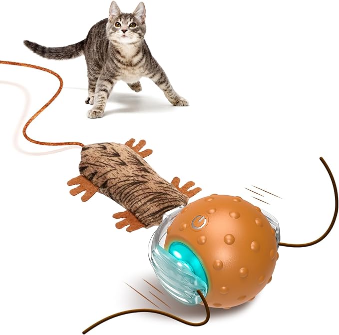 Automatic Interactive Cat Ball Toy – Mouse-Inspired Auto-Moving Ball for Indoor Cats