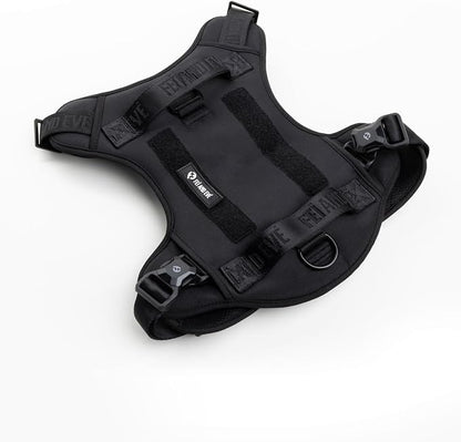 2025 New Edition, Fei & Eve MagEase Dog Harness - 3-Second Magnetic Buckles | 3-Point No-Pull Control | Heavy-Duty 900D Nylon | Dual Safety Handles | Breathable Mesh | Adjustable Fit | Medium,Black