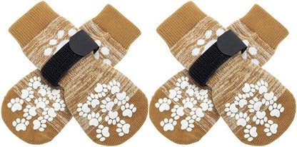 EXPAWLORER Anti Slip Dog Socks to Prevent Licking Paws, Dog Shoes for Hot Pavement, Dog Booties for Small Medium Large Senior Dogs, Traction Control Dog Boots & Paw Protectors for Hardwood Floors