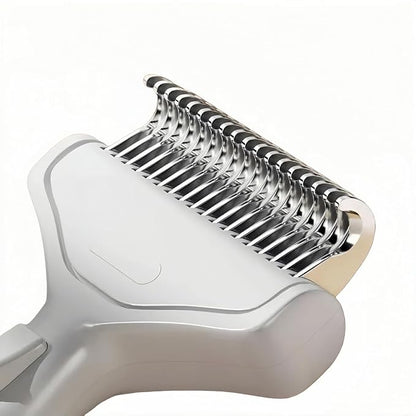 Undercoat Rake for Dogs & Cats, Deshedding Brush for long haired pets,Dog Brush for Shedding with Release Button,Best Cat Undercoat Brush&Deshedding Tool for Grooming