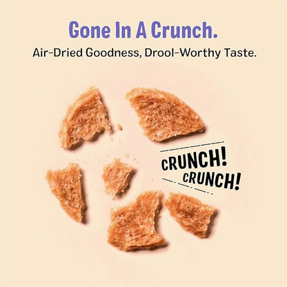 Three Dog Bakery Bark’N Crunch! Chicken Chips, Crunchy Treats for Dogs, Single Ingredient, High Protein Snacks, No Artificial Flavors or Colors, Made in The USA, 4oz