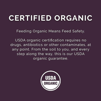 Layer Crumb Feed, 25lbs - Non-GMO, High-Protein Poultry Feed for Healthy Hens & Nutritious Eggs, 17.5% Protein - USDA Certified Organic Blend, Soy & Corn-Free