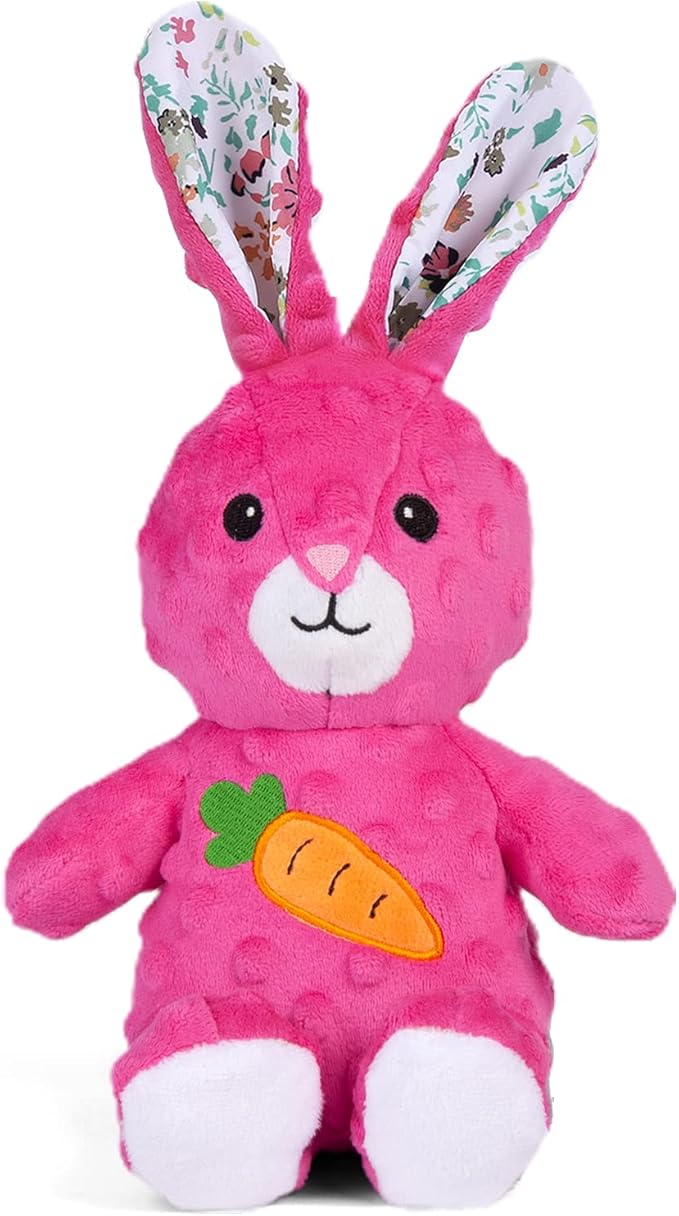 DODODOLA Bunny Squeaky Dog Toy – Crinkle Plush Rabbit Chew Toy for Medium & Large Dogs