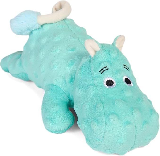 DODODOLA Hippo Squeaky Dog Toy – Crinkle Plush Chew Toy for Small, Medium & Large Dogs