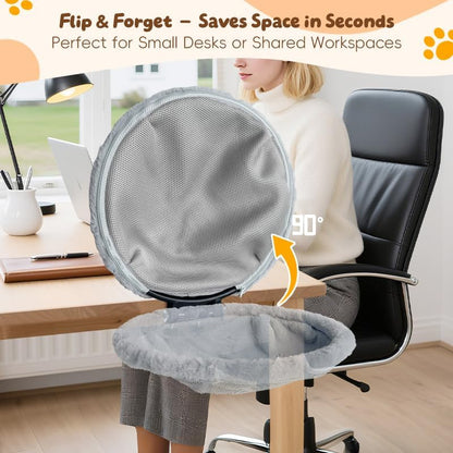 Cat Bed for Desk |2 Machine-Washable Covers |Foldable Cat Bed Desk Mount