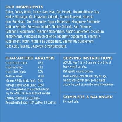 Instinct Limited Ingredient Diet, Natural Wet Cat Food, Grain Free Recipe - Real Turkey, 3 oz. Cans (Pack of 24)