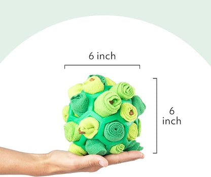 Reggie Forager Ball for Dogs | Mealtime Enrichment Toy | Reduces Boredom, Hyperactivity, Stress | Vet-Approved & Ideal for All Ages, Breeds, and Sizes (Forager Ball - Turkey & Pumpkin)