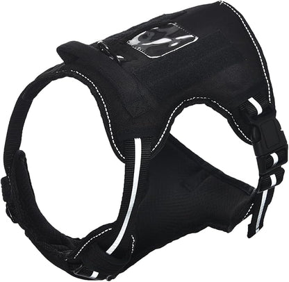 Amazon Basics No Pull Dog Harness, Adjustable Front Clip, Tactical Vest, X-Large, Black