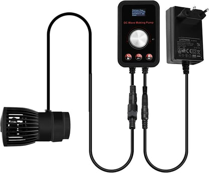 CONQUERALL 520-2600GPH 15W Wave Maker for Aquarium 24V DC Fish Tank Wave maker Sine Wave Technology Large Flow and Ultra Quiet Suit for Freshwater and Saltwater