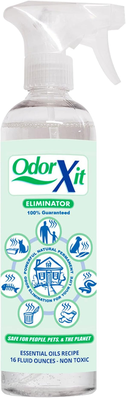 Pet Urine Odor Eliminator Spray 16oz + Concentrate 4oz – Natural, Safe & Effective Odor Neutralizer for Pets & Home