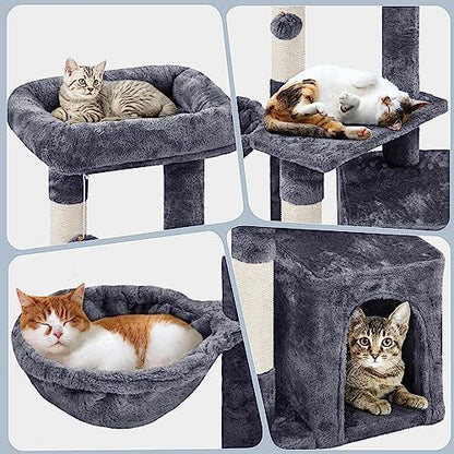 Topeakmart Cat Tree, 34in Cat Tower