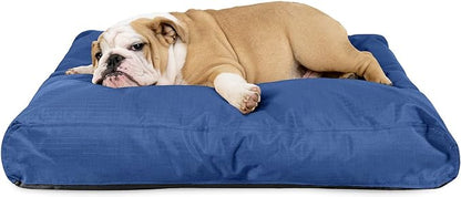 K9 Ballistics Tough Rectangle Pillow Medium Dog Bed - Removable Cover, Washable, Durable & Water Resistant Dog Bed Made for Medium Dogs 33"x27" Blue Quartz