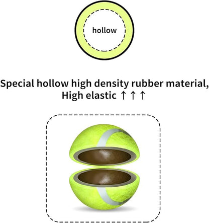 ALL FOR PAWS Interactive Super Bounce Tennis Balls Dog Toy, Pet Safe Toys for Exercise and Training, 2.5 Inch Diameter (6 Pack)