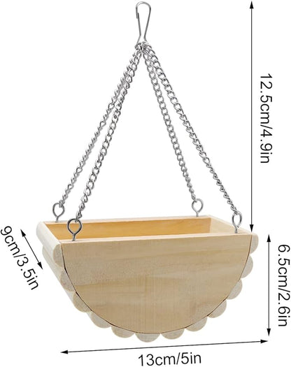 Hamster Wooden Swing Toy Hanging Bed for Gerbil Rat Mouse Dwarf Hamster