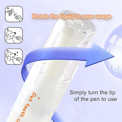 Three Pieces of Dog and cat Tooth Cleaning Pen Oral Repair Gel Toothbrush Tooth Care Gel Pen