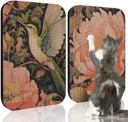 2 Pack Cat Wall Scratcher, Art Cat Scratching Board