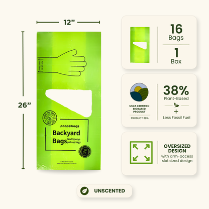 Backyard Multi Pick-up Poop Bags