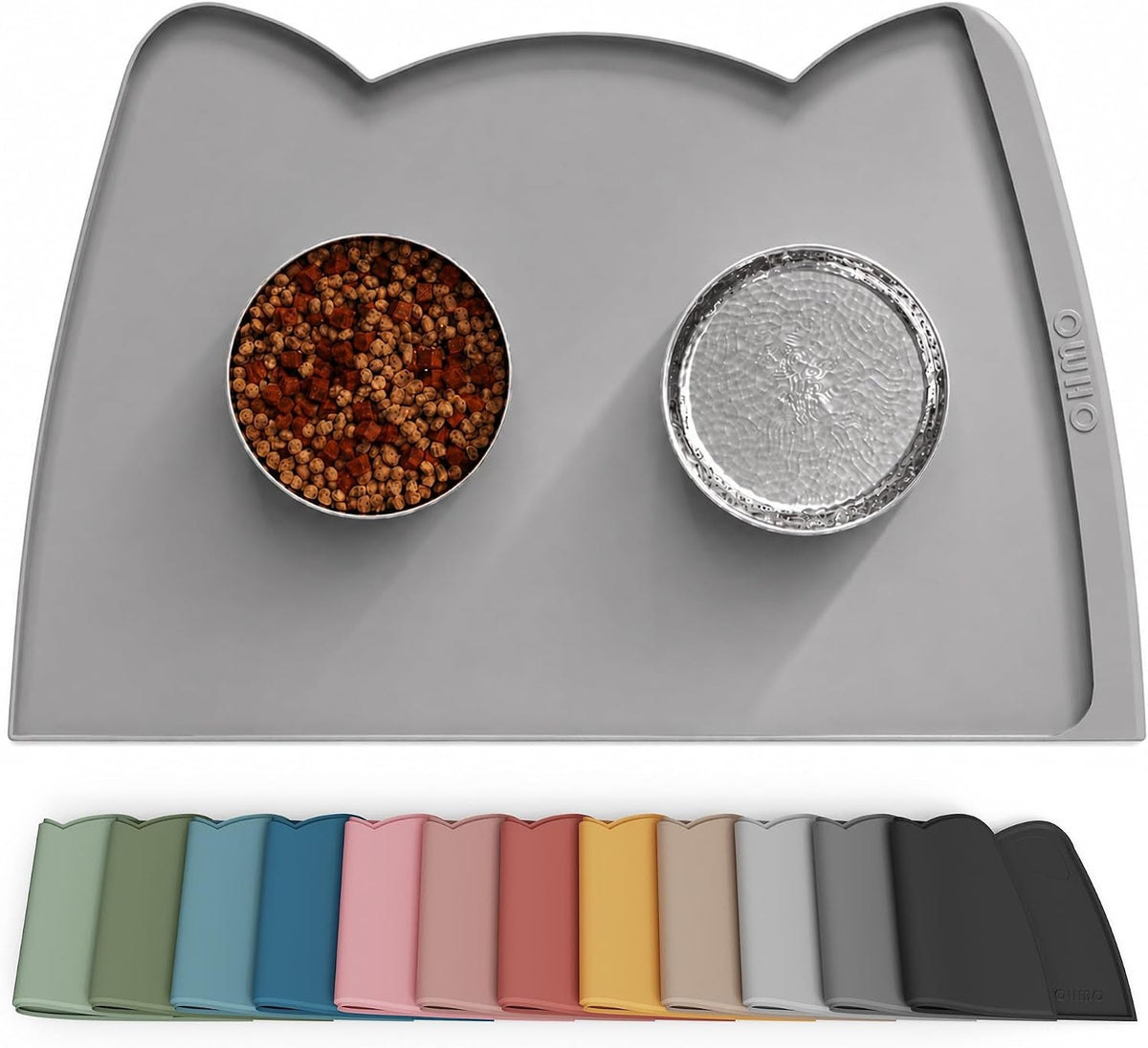 Silicone Pet Feeding Mat – Waterproof Non-Slip Bowl Mat, 36 Options