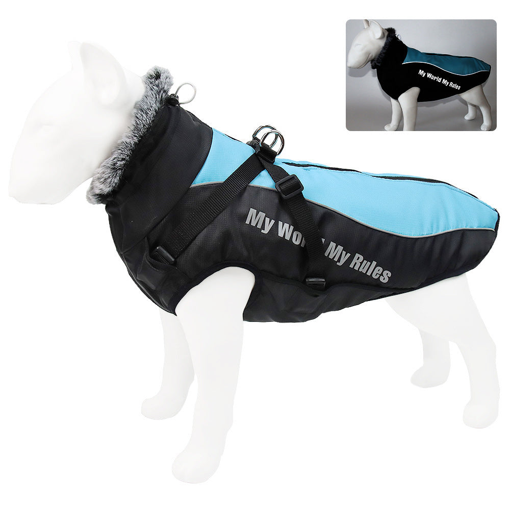 New Large Pet Warm Reflective Dog Thickened Coat Vest Jacket