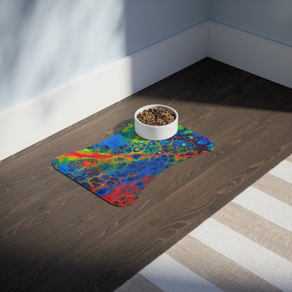 Bespattered Facade Rainbow Pet Feeding Mats (3 Shapes)