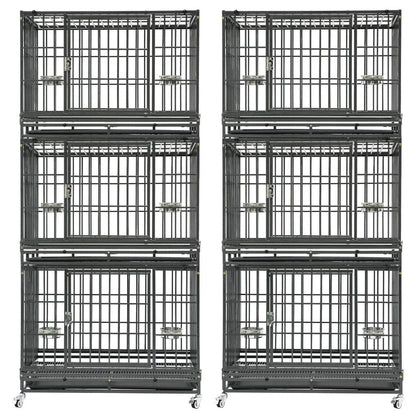 37" Stackable Heavy Duty Dog Crate 371D03
